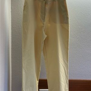 Ann Taylor - The cuffed Ankle Pant Butter Yellow Size 10 NWT